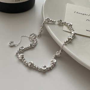 S925 Sterling Silver Style Coréen Flash Bijoux En Gros Fine Perlé Bracelet avec Car Flower Cat Eye Perles et Niche Design - Product Image 1