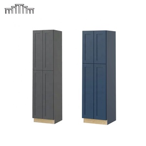 Entrepreneur de projet hôtelier DTC Meubles Vente en gros American Standard Grand Garde-manger Armoires de rangement Fermeture en douceur Cuisine en bois dur - Product Image 3