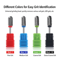 Foret à ongles cylindrique durable à tête ronde, outil universel pour retirer le vernis à ongles et prendre soin des cuticules