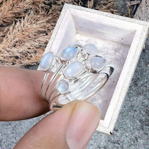 Factory Hot Sell High Quality <b>Gold</b> Jewelry Single Row Bling <b>Opal</b> Engagement 1.7mm Width Hip Hop 925 Silver Wedding <b>Rings</b> Women - Product Image 4