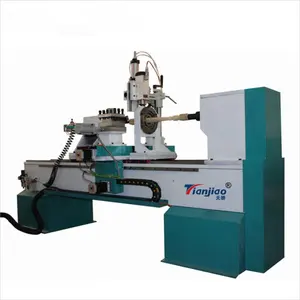 High precision servo motor automatic tool change CNC wood working lathe