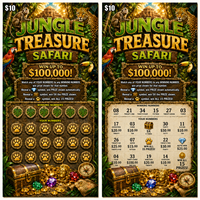 Billets de loterie à gratter personnalisés en gros, emballage en rouleau, règles de jeu gagnant, échantillon DIY, cartes-cadeaux promotionnelles