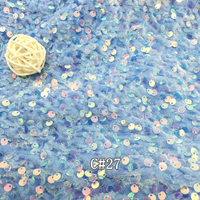 10 couleurs fournisseur brodé robe de soirée de mariage coloré Stretch argent or velours Sequin tissu pour robe d'occasion