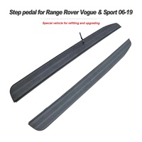 Accessoire de voiture, marchepied latéral fixe antirouille noir, marchepied, barre de marchepied pour Land Rover Rang Rover Vogue Sport 2006-2019