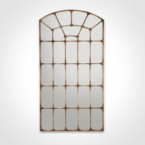 Espejo <span class=keywords><strong>de</strong></span> Pared Decorativo para Sala <span class=keywords><strong>de</strong></span> Estar, Estilo Antiguo, con Marco <span class=keywords><strong>de</strong></span> Hierro Dorado, para Exteriores, para el Hogar - Product Image 1