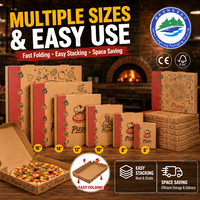 Boîte à pizza en carton personnalisée avec impression de logo, emballage alimentaire en carton, boîte à emporter avec couleur