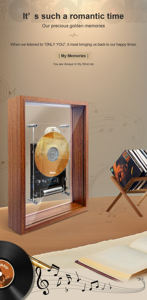 مشغل أقراص مدمجة محمول يعمل بالبطارية القابلة للإزالة، تصميم صناعي عتيق للديكور المنزلي، قابل للتثبيت على الحائط، مجموعة هدايا - Product Image 2