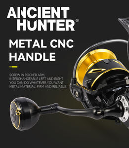 Ancien Chasseur Japon Noir or Métal Spinning Jigging Reel <span class=keywords><strong>Saltist</strong></span> 4000HG 10kgs Drag Boat Popping Reel - Product Image 3