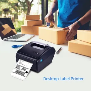 Pakket Label Barcode Express Print Postzeil Etikettering Desktop Thermische Label Printer