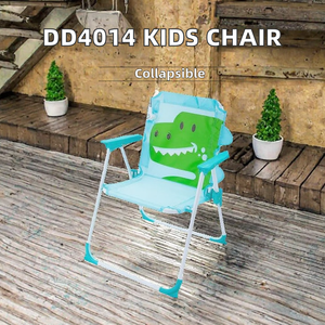 Portatile pieghevole cartone animato dinosauro modello di Oxford mobili da esterno per bambini sedia da viaggio per ombrellone spiaggia sedia da campeggio - Product Image 6