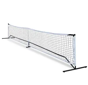 Rete da Badminton pieghevole all'ingrosso in fabbrica con rete da Tennis in Nylon a buon mercato con supporto per palline da sottaceto