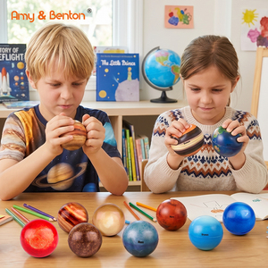 Balle anti-stress Système Solaire pour Enfants et Adultes, Planètes Solaires en PU, Jouet Spatial Doux de Haute Qualité, Personnalisable - Product Image 5
