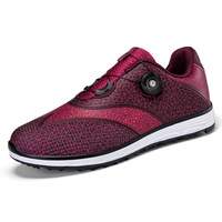 Chaussures de golf de loisirs en plein air, tige en cuir synthétique, semelle en caoutchouc, confortables, antidérapantes, résistantes à l'usure pour hommes et femmes