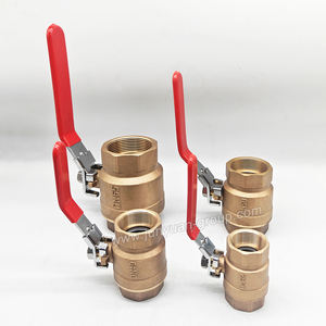 1 "1/<span class=keywords><strong>2</strong></span>" <span class=keywords><strong>2</strong></span> "<span class=keywords><strong>3</strong></span>" 4 "NPT Bronze Kugel hahn Voll anschluss 600WOG mit rotem Griff DN100 Manueller Griff Gewinde ende Messing Bronze Kugel hahn - Product Image 2