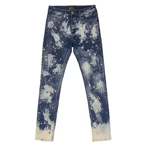 Nuova moda jeans pantaloni all'ingrosso logo personalizzato Slim Fit jeans da uomo skinny denim jeans uomo denim