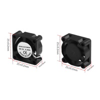 Kipas pendingin aksial 2510 | Kipas Hotend Bearing bola ganda untuk printer 3D bambu A1 P1 X1-printer buatan Tiongkok