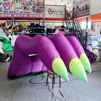 Accessoires de main de monstre effrayant personnalisés, modèle de main de squelette LED, main de fantôme gonflable géante pour décoration de fête en plein air