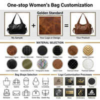 Bolso Hobo Retro Personalizado con Cremallera, Logotipo Personalizado de Fábrica, Bandolera de Cuero PU Suave, Bolso de Uso Diario, Proveedor para Tiendas de Moda OEM