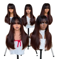 Wig Rambut Asli Vietnam Silky Straight Raw Tanpa Lem Hd Lace Frontal Double Drawn SDD Wig Hd Lace Front Transparan Murah