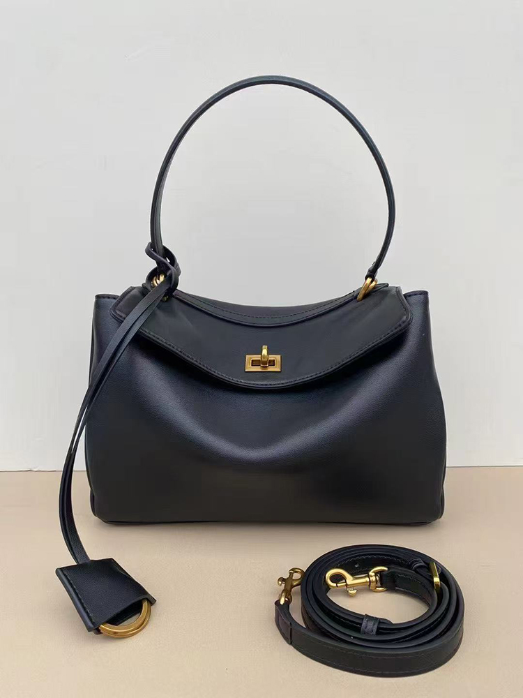 Black-Leather with gold hardware