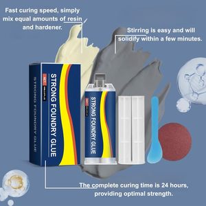 Colle AB en gros pour soudure électrique, époxy résistant à la température pour la réparation des fuites sur métal, fer et acier inoxydable - Product Image 4