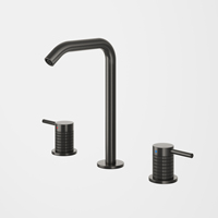 Robinets de lavabo Salle de bain Mélangeur d'eau chaude et froide Matériau en laiton Robinets d'évier de salle de bain Robinet à trois trous