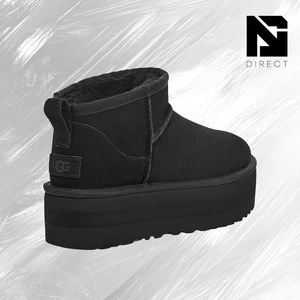 Botas de Plataforma Ultra Mini Clásicas Ugg para Mujer 'Negras', Dropshipping, Botas de Invierno de Moda para Mujer, Botas de Nieve de Lujo de Diseñador Ugg - Product Image 3
