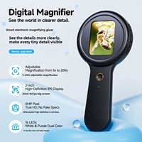 Handheld Digital Magnifying Glass Electron Microscope 200X HD Industry Elderly Specific Magnifying Glass