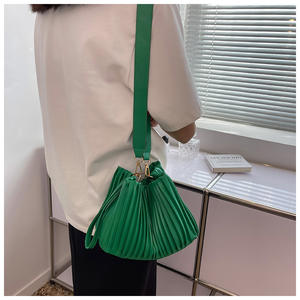 Mode plissé luxe femmes sac à main PU Messenger sac 2022 sacs à main pour dames - Product Image 5