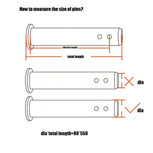 อะไหล่เครื่องจักรก่อสร้าง JXSC 45*280 ขายตรงจากโรงงาน หมุดบุ้งกี๋รถขุด 40Cr/45 #   วัสดุมีความแข็งสูง - Product Image 5