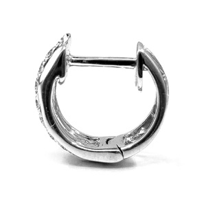 Exportateur de bijoux : Boucles d'oreilles créoles Huggie en or jaune 18 carats, diamant 100% naturel, 3,04g, couleur G-H, qualité 18, somptueux et de grande valeur - Product Image 2