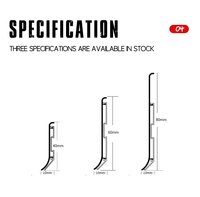 Plinthe murale en alliage d'aluminium 6063-T5 à clipser, étanche et sans joint, accessoires muraux décoratifs modernes pour hôtels