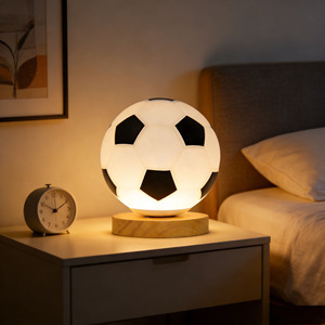 Lampe de chevet LED <span class=keywords><strong>UEFA</strong></span> <span class=keywords><strong>Euro</strong></span> haut de gamme en verre, lampe de table décorative rechargeable pour chambre, bureau et hôtel - Product Image 5