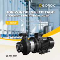 Pompe centrifuge horizontale monobloc en fonte série PST avec moteur rond pour système d'alimentation en eau industrielle