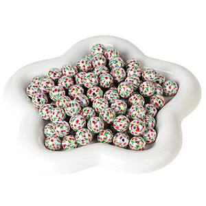 16mm <b>Acrylic</b> Cherry Pattern Printed Mixed Color Beads DIY Mobile Phone Chain Keychain Accessory Beaded <b>Pen</b> Decoration - Product Image 5