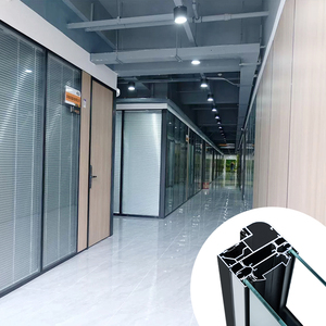 Mới đến Giao hàng nhanh chóng tối giản cách âm kính nhôm phân vùng cửa Tường Văn phòng kính phân vùng - Product Image 1