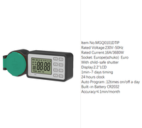 Mini prise intelligente multifonction portable électronique 230V avec minuterie 24 heures, sécurisée pour les enfants, compte à rebours numérique, interrupteur d'économie d'énergie