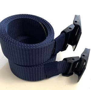 Ceinture en nylon de couleur bleue chinoise de 3.8cm à bas <span class=keywords><strong>prix</strong></span> et en grande quantité avec boucle en plastique bleu - Product Image 4