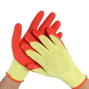批发ce认证橡胶涂层手套重型安全工作手套