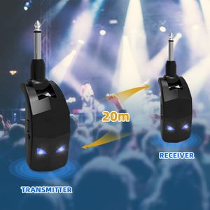 2.4GHz Wireless Guitar System 4 Canais Recarregável Áudio Transmissor Sem Fio Receptor para Guitarra Baixo Instrumentos Elétricos - Product Image 3