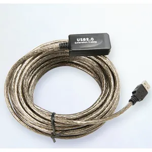 Kabel Ekstensi Aktif Repeater Usb 2.0 5M 10M 15M 20M 25M 30M Kecepatan Tinggi dengan Chipset Penguat Sinyal