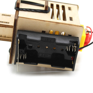 Kit d'aspirateur en bois à assembler manuellement, jouet scientifique éducatif pour enfants de 7 à 9 ans, modèle à piles, à monter soi-même - Product Image 4