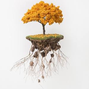 Gesimuleerde Kunststeen Groene Plant Landschapsarchitectuur Binnenshuis Hangende Bomen Met Schuim Rockeries - Product Image 5