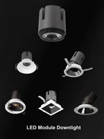 9w 12w 15w 20w 25w 30w LED COB Downlight Module Garniture Moins Antireflet Nouveau Modèle Design Spot Réglable Encastré LED Downlight
