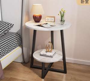 Furnitur ruang tamu Modern sederhana, meja teh dengan logam dan kayu untuk rumah, kamar tidur, Hotel, fitur dekoratif - Product Image 2