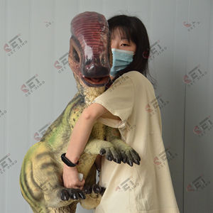 หุ่นไดโนเสาร์แบบกำหนดเองได้ หุ่นมือไดโนเสาร์เด็กเหมือนจริง สำหรับความบันเทิงและการแสดง ขายดีจากโรงงาน - Product Image 3