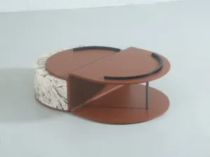Teapoy ออกแบบชุดโต๊ะกาแฟหินอ่อนสไตล์โมเดิร์นเฟอร์นิเจอร์ Foshan โต๊ะกาแฟหรูหรา
