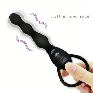 Vibratore Anale Gelance con Perline, Massaggiatore Prostatico Vibrante, Giocattoli per Coppie in Silicone, Prodotti per Adulti - Product Image 5