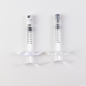 Seringue en verre de beauté de 1 ml (1 <span class=keywords><strong>cc</strong></span>) à poignée large pour acide hyaluronique et produits de comblement - Product Image 5