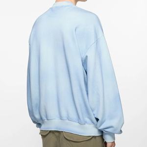 Giacca autunnale in metallo Vintage lavata strappata a spruzzo ampia felpa Casual con colletto con cappuccio foderato con cerniera - Product Image 4